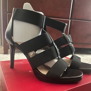 Black summer heels